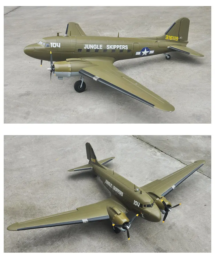 EPO самолет/RC самолет/радиоуправляемая модель для хобби игрушка C47 C-47 rc пропеллер самолет тренажер модель самолета PNP/выдвижной