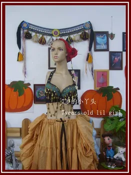 

Tribal belly dance bra B121