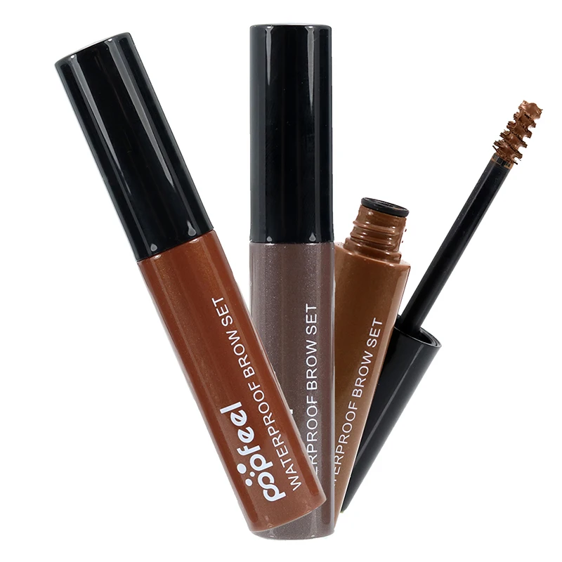

popfeel Waterproof Makeup Eyebrow 4 Color My Brows Gel Long Lasting Light Medium Dark Brown Eyebrow Tattoo Dye Gel maquillaje