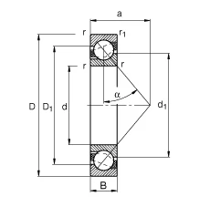 MOCHU подшипники 708AC/P4 8X22X7 708AC 708C P4 DB DT DF герметичные радиально-упорные подшипники шпинделя CNC ABEC-7