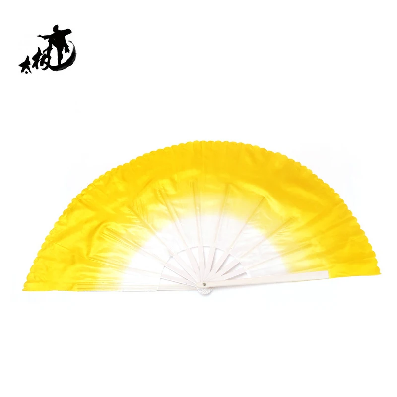 

1 pair gradually changing color folding Tai Chi fan Double Hand Fans, Kung Fu dancing mulan training acting fans