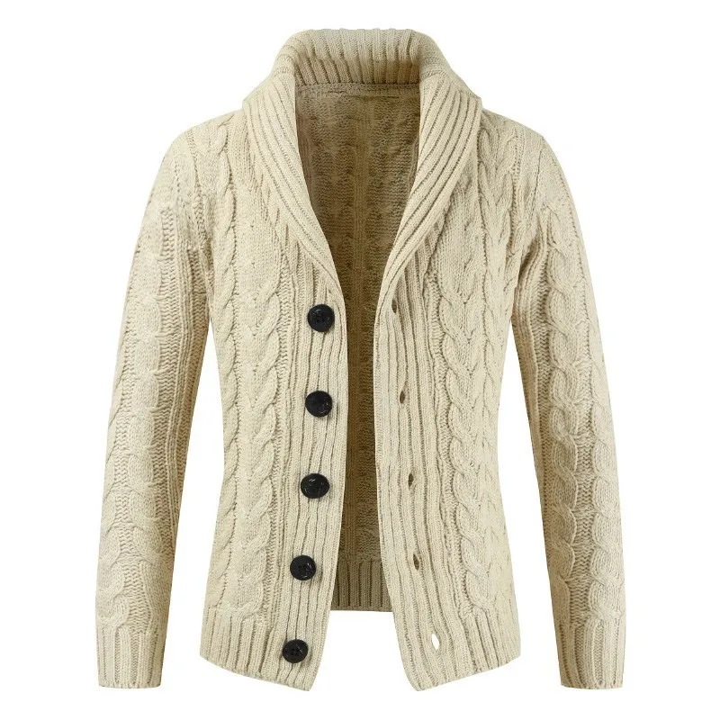 

2019 Cardigans Men's Sweaters Winter Warm thick Cashmere Sweaters Man Casual Knitwear Plus Size M-XXXL