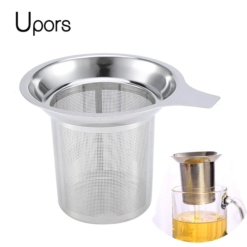 

Upors Reusable Stainless Steel Tea Infuser Mesh Tea Strainer with One Handle Loose Tea Leaf Filter Sieve Tea Accessories