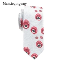 Mantieqingway 6 см мужской галстук Перо жаккард полиэстер галстук для мужчин Gravats Corbatas тонкий Vestidos Свадебные классические костюмы