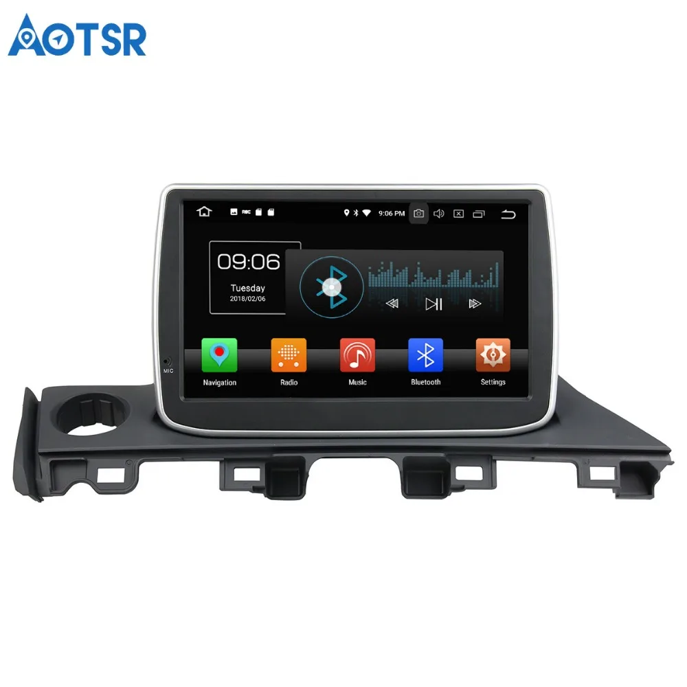 Flash Deal Aotsr Android 8.0 7.1 GPS navigation Car DVD Player For Mazda 6  Atenza 2017 multimedia radio recorder 2 DIN 4GB+32GB 2GB+16GB 1
