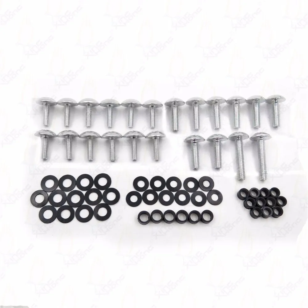 Motorcycle Sportbike Normal Fairing Bolts Kit Washers Spike Screws Pack