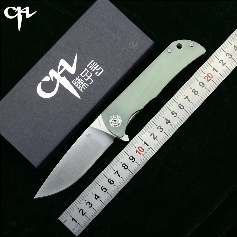 

CH3001-G10 Flipper folding knife D2 Blade ball bearings G10 steel handle outdoor camping hunting fruit pocket knives EDC tools