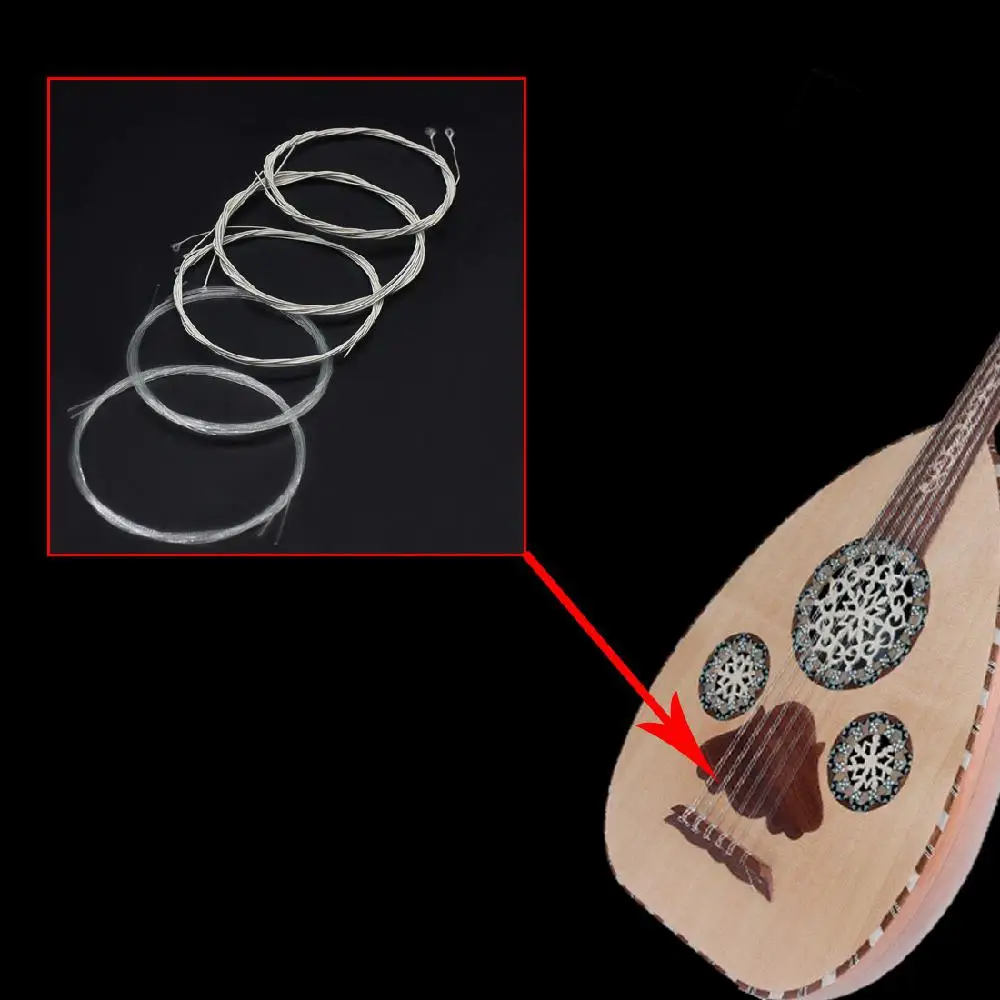 IRIN 10/11/12 шт. Udchenko струны набор Oud lute прозрачный нейлоновый светильник струны посеребренный медный сплав завернутый шнур для Oud