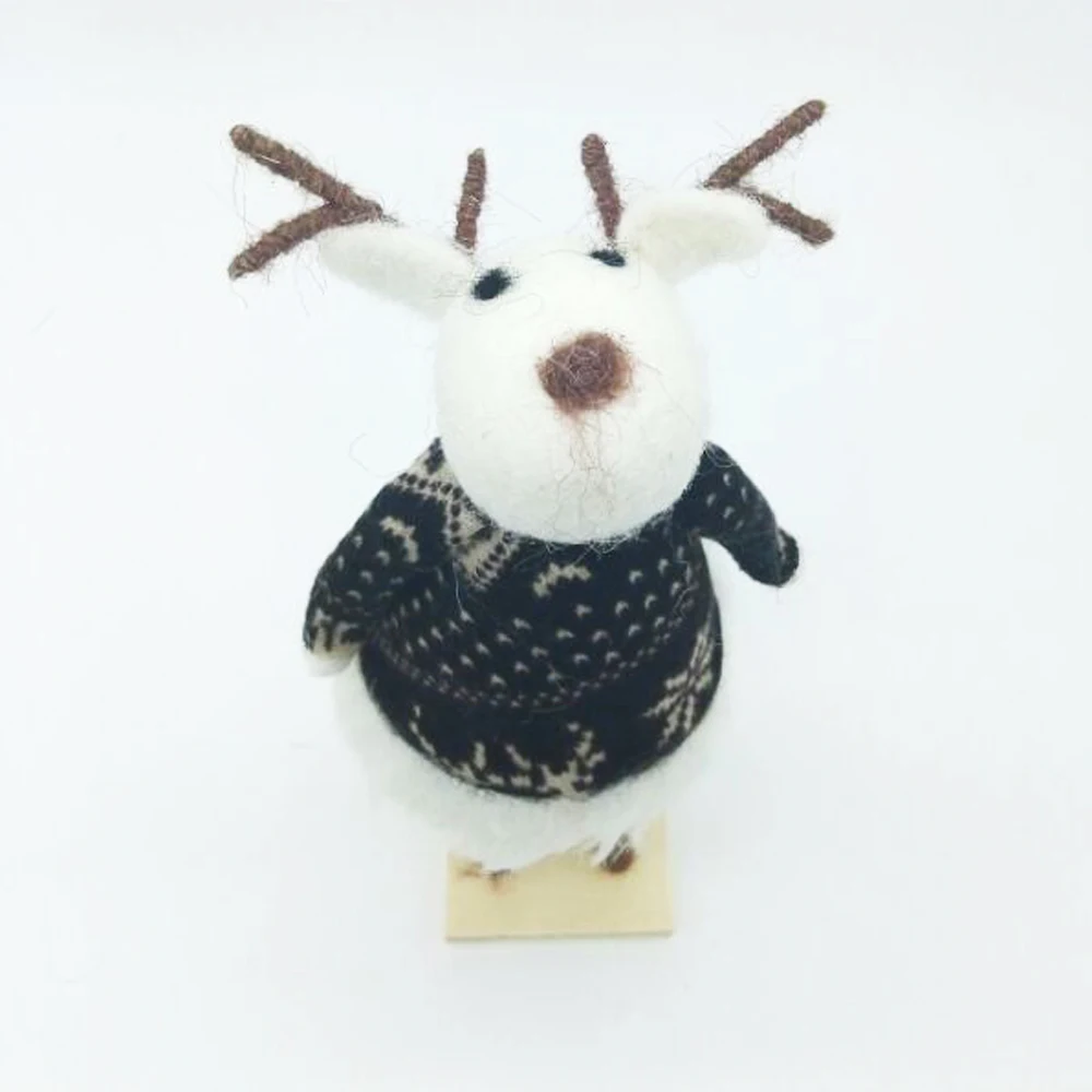 

2016 New Elk Stuffed Toys High-Quality Wool Creative Crafts Ornament Finished Kawaii Hot Selling Doll For Christmas gift