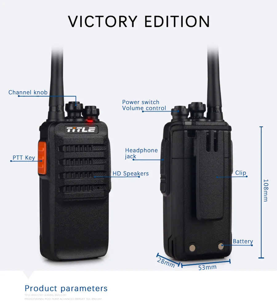 Название T-K3 Walkie Talkie 6 W высокой Мощность UHF400-470MHz ручной Портативный трансивер двухстороннее радио