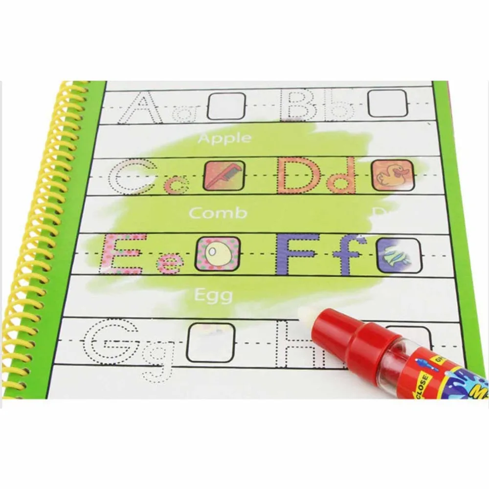 Funny Water Drawing Book Coloring Magic Pen Painting Board No Ink Book Doodle Children Kids Baby Education Learning Drawing Toys Funny Water Drawing Book Coloring Magic Pen Painting Board No Ink Book Doodle Children Kids Baby Education Learning Drawing Toys