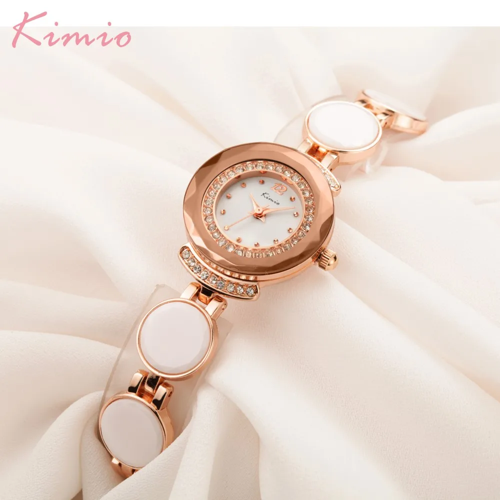 

Kimio Hot Sale Fashion Dress Women Watches Ceramic Bracelet Strap Ladies Wristwatches Quartz Clock relogio feminino Gift Box