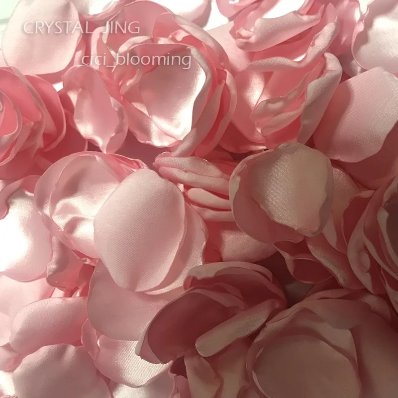 Розовый цветок лепестки стола Декор Девушка Лепестки розы свадебный душ Декор