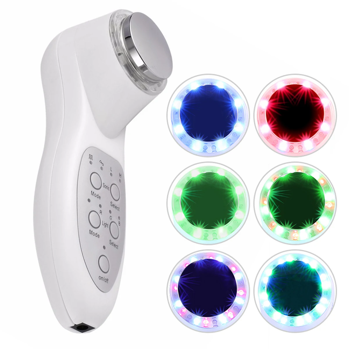 

Ultrasonic Vibration Beauty Device Electric Handheld Photo-rejuvenation Face Cleansing Tool Nourishing SPA Home Skin Care