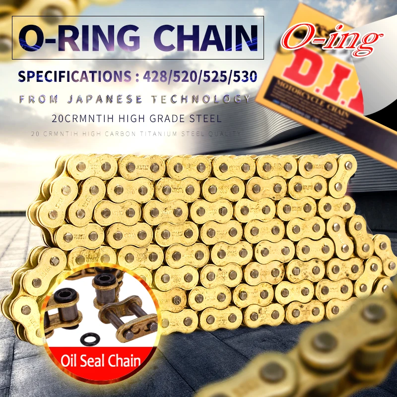 DID 525 O Ring Seal Chain 120 Links for Dirt Bike ATV Quad MX Motocross Enduro Supermoto Motard Racing Off Road Motorcycle DID 525 O Ring Seal Chain 120 Links for Dirt Bike ATV Quad MX Motocross Enduro Supermoto Motard Racing Off Road Motorcycle