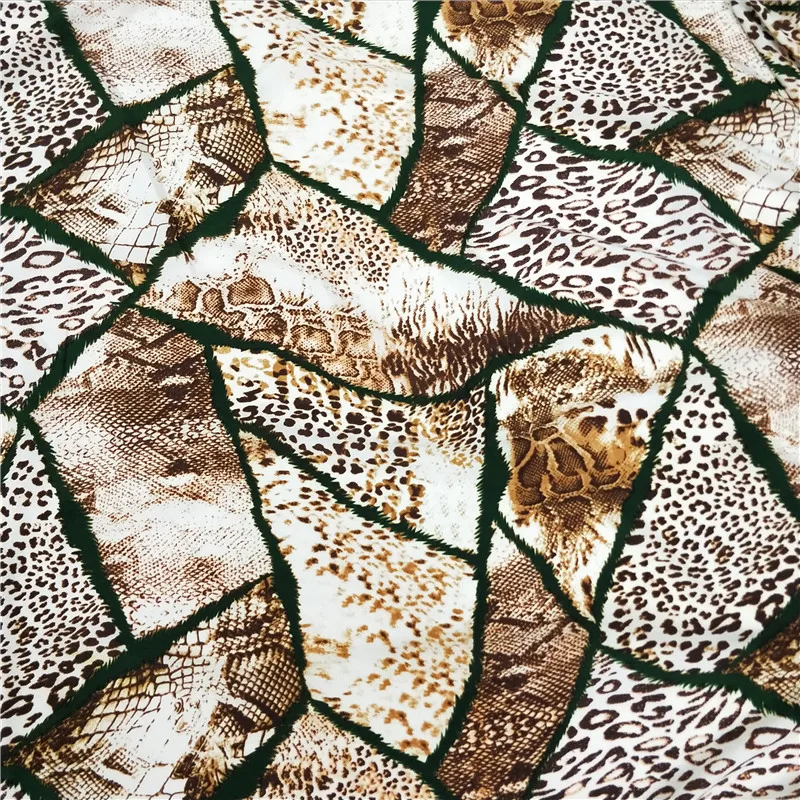 Классический Леопардовый принт Ins горячий дизайнер сделай сам ручной работы швейный материал ткань с животным принтом не эластичная