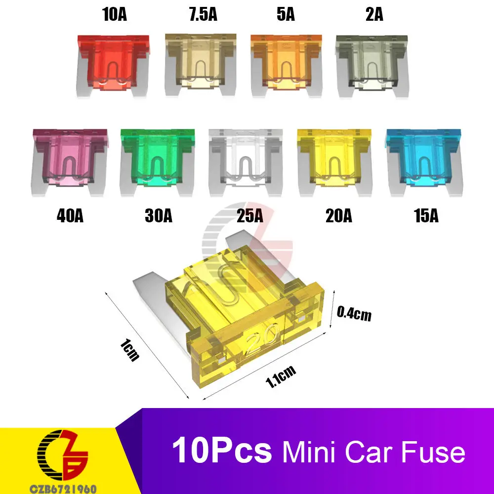 0-32 в пост мини малых и средних 12V автомобильный держатель предохранителя адаптер+ 2.5A 5A 7.5A 10A 15A 20A 25A 30A 35A 40A 50A 60A 70A 80A автоматический плавкий предохранитель - Цвет: Mini