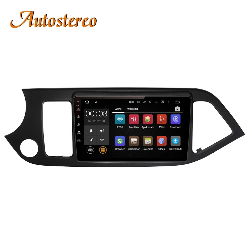 Top Android 8 Car No DVD Player GPS Navigation Radio Stereo for KIA PICANTO MORNING 2011-16 multimedia radio tape recorder head unit 4