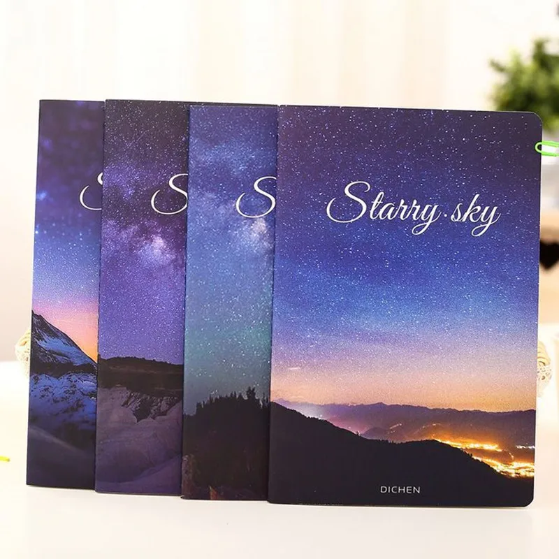

Coloffice 1PC Retro Notebook For Student Stationery Notepad Sky Cute Girl A5 Soft Copybook Kawaii Diary Office Supplies School