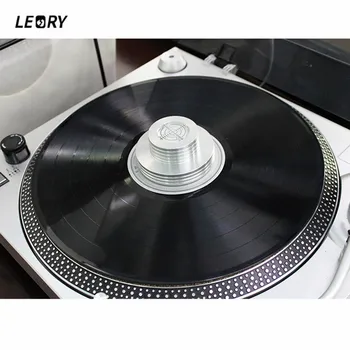 

LEORY 1Pcs Full Aluminum Metal Clamp LP Disc Stabilizer For Vinyl Record Turntable Player Vibration Silvery