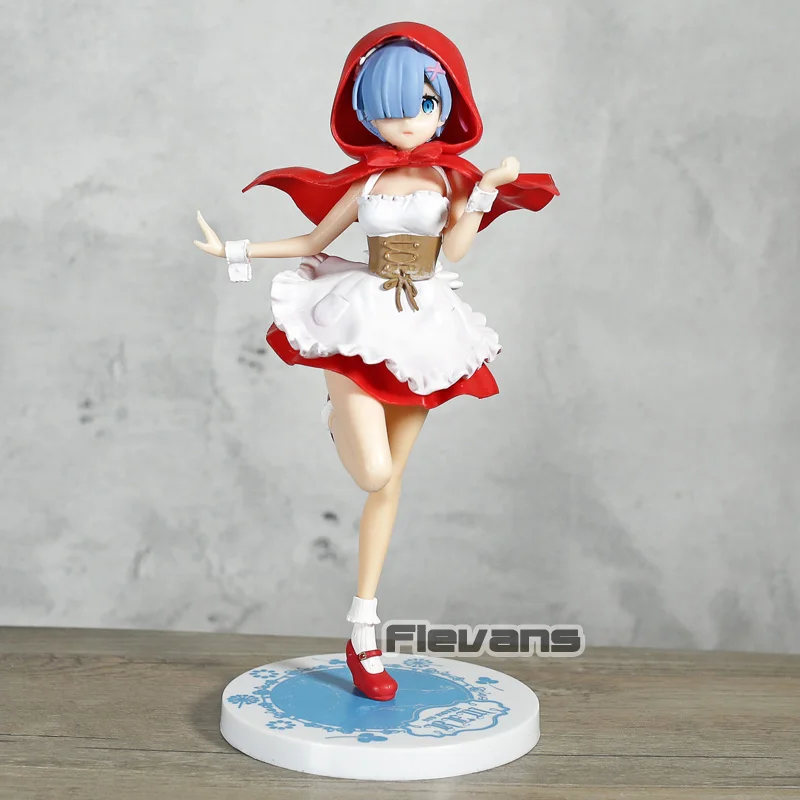 إعادة: الصفر كارا Hajimeru Isekai Seikatsu العينية/Ram الأحمر هود فير. PVC دمية الشكل النادرة تمثال لعبة مجسمة هدية