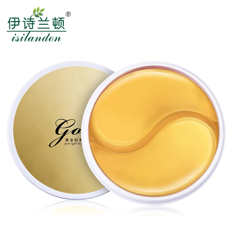

ISILANDON Natural Gold Crystal Eye Mask Eye Care Ageless Eye Patches Moisturizing Anti-Wrinkle Remove Dark Circles 60PCS