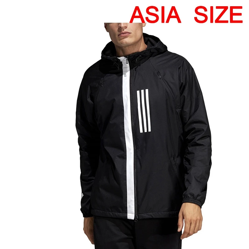 Новое поступление Adidas M WND JKT FL Для мужчин зимнее пальто с капюшоном спортивная одежда - Цвет: DZ0052