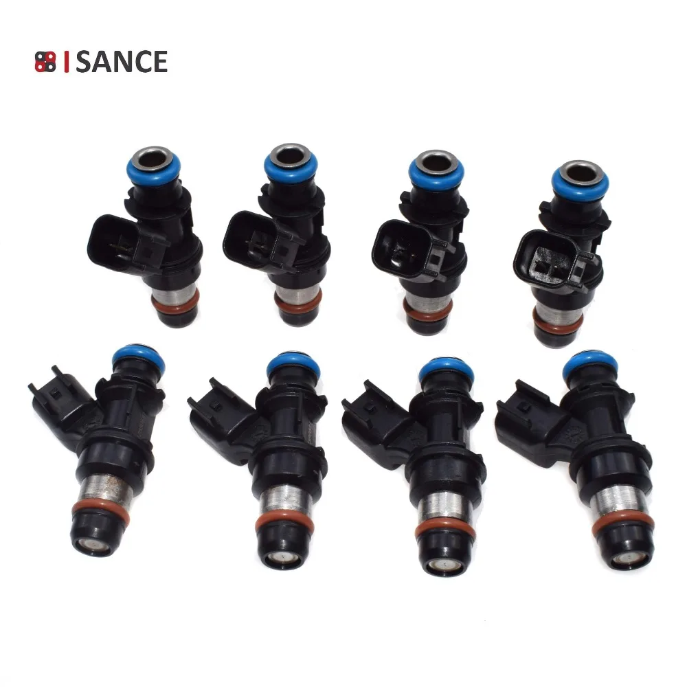 ISANCE 8pcs Flow Matched Fuel Injector 12580681 For 2004 2010 Chevrolet Silverado Suburban