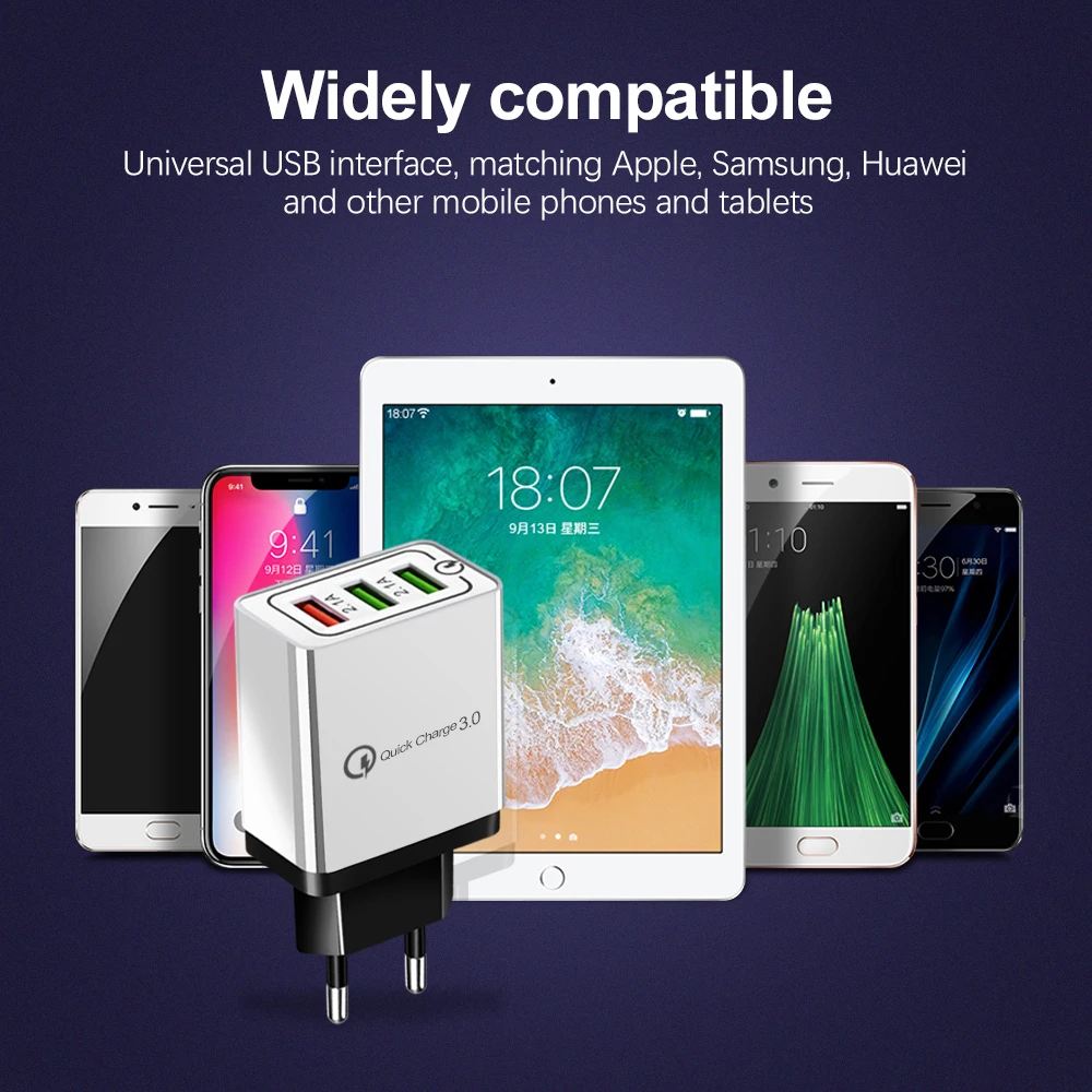 Olaf USB Charger quick charge 3.0 for iPhone X 8 7 iPad Fast Wall Charger for Samsung S9 Xiaomi mi 8 Huawei Mobile Phone Charger