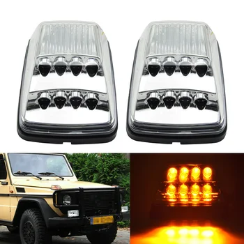 

Switchback White/Amber LED Sequential Turn Signal Corner Light For Mercedes-Benz W463 G-Class G55