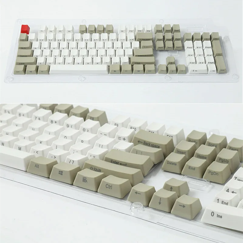 Боковая печать спереди ретро серый 104 PBT Keycap OEM профиль для MX переключатели