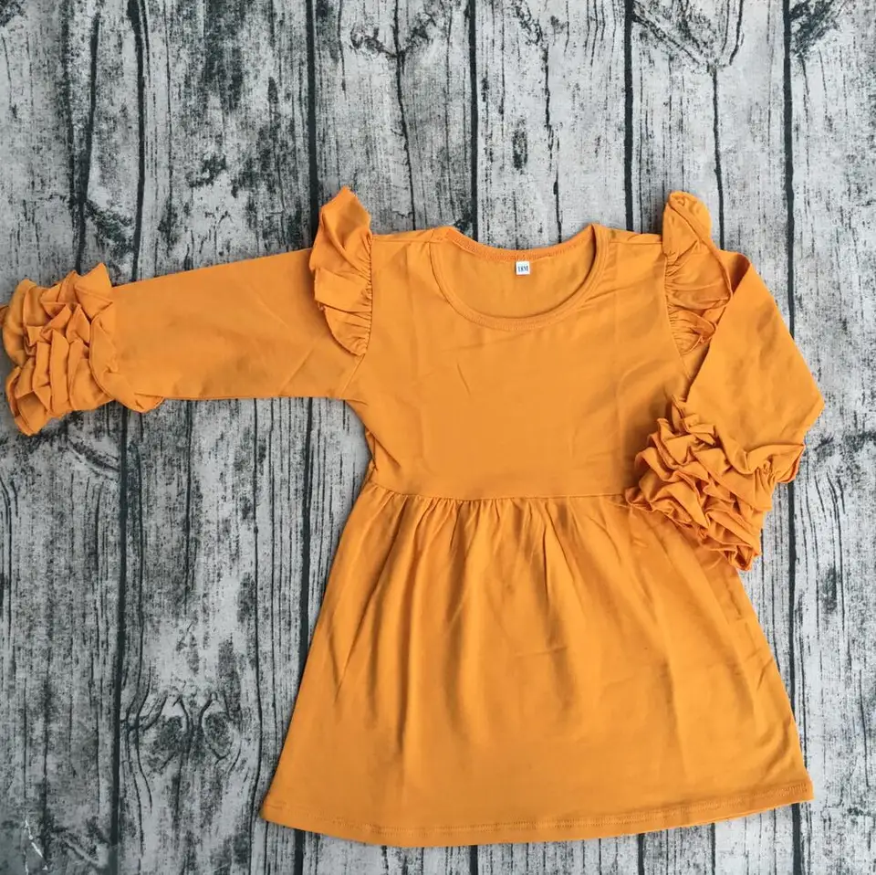 orange long frock