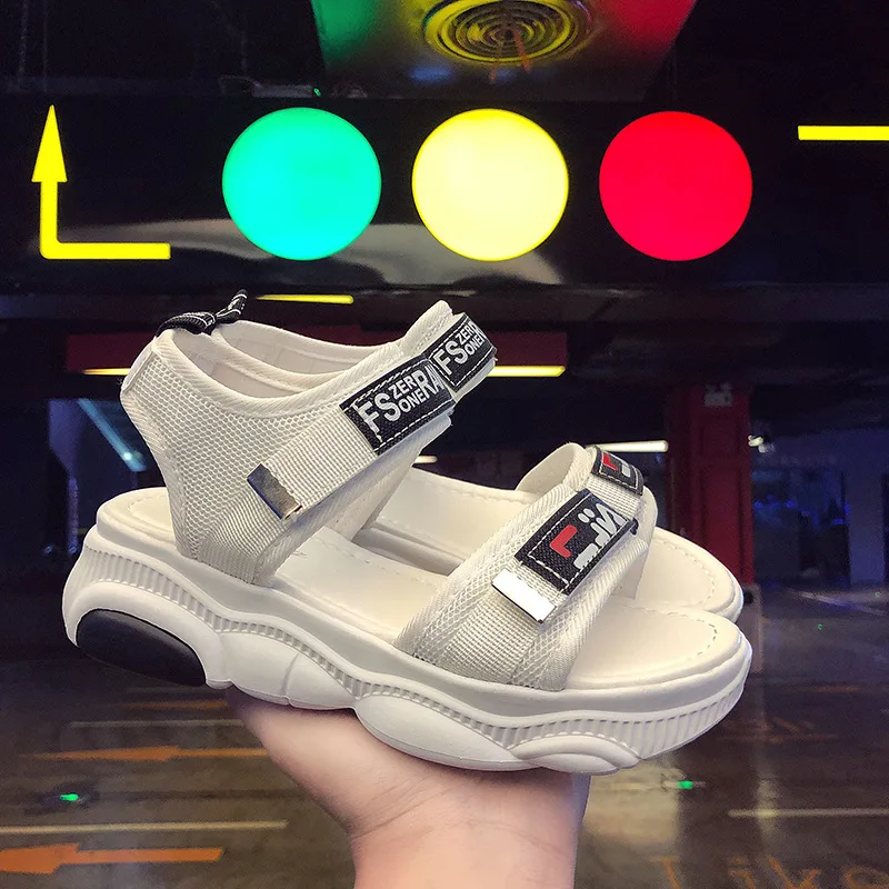 Women's Sandals 2019 Summer High Heels Sandals For Women Chunky Sandal Woman Wedge Platform Shoes Casual Canvas White Sandal Women's Sandals 2019 Summer High Heels Sandals For Women Chunky Sandal Woman Wedge Platform Shoes Casual Canvas White Sandal