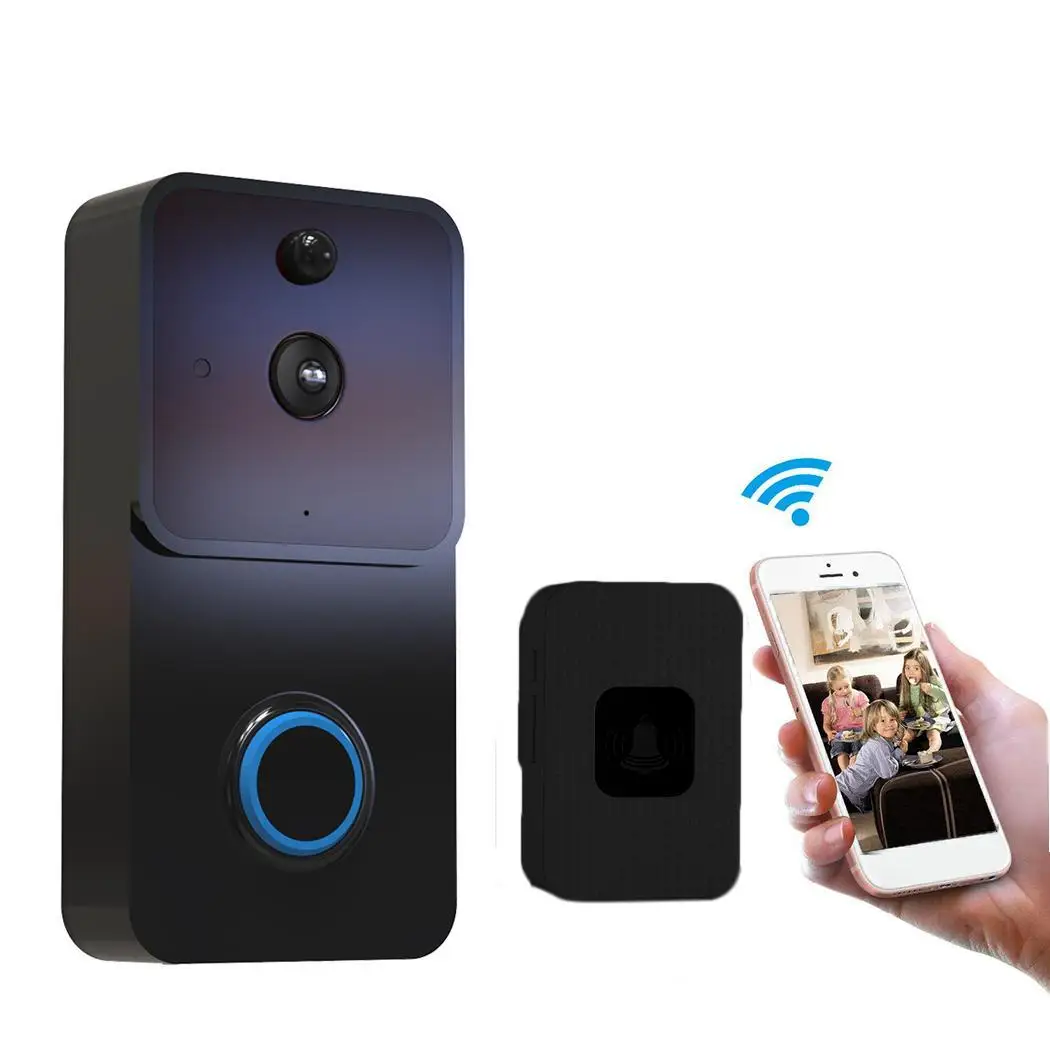 Low Power Smart Wireless Video Doorbell HD 1080P with Dingdong, without