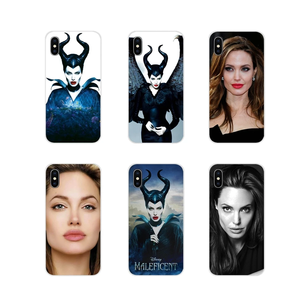 

For Huawei Mate Honor 4C 5C 5X 6X 7 7A 7C 8 9 10 8C 8X 20 Lite Pro Accessories Phone Case Covers Angelina Jolie Maleficent horns