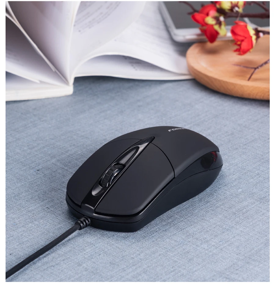 FORKA USB Wired Computer Mouse Silent Click LED Optical Mouse Gamer PC Laptop Notebook Computer Mouse Mice for Office Home Use cheap wireless gaming mouse