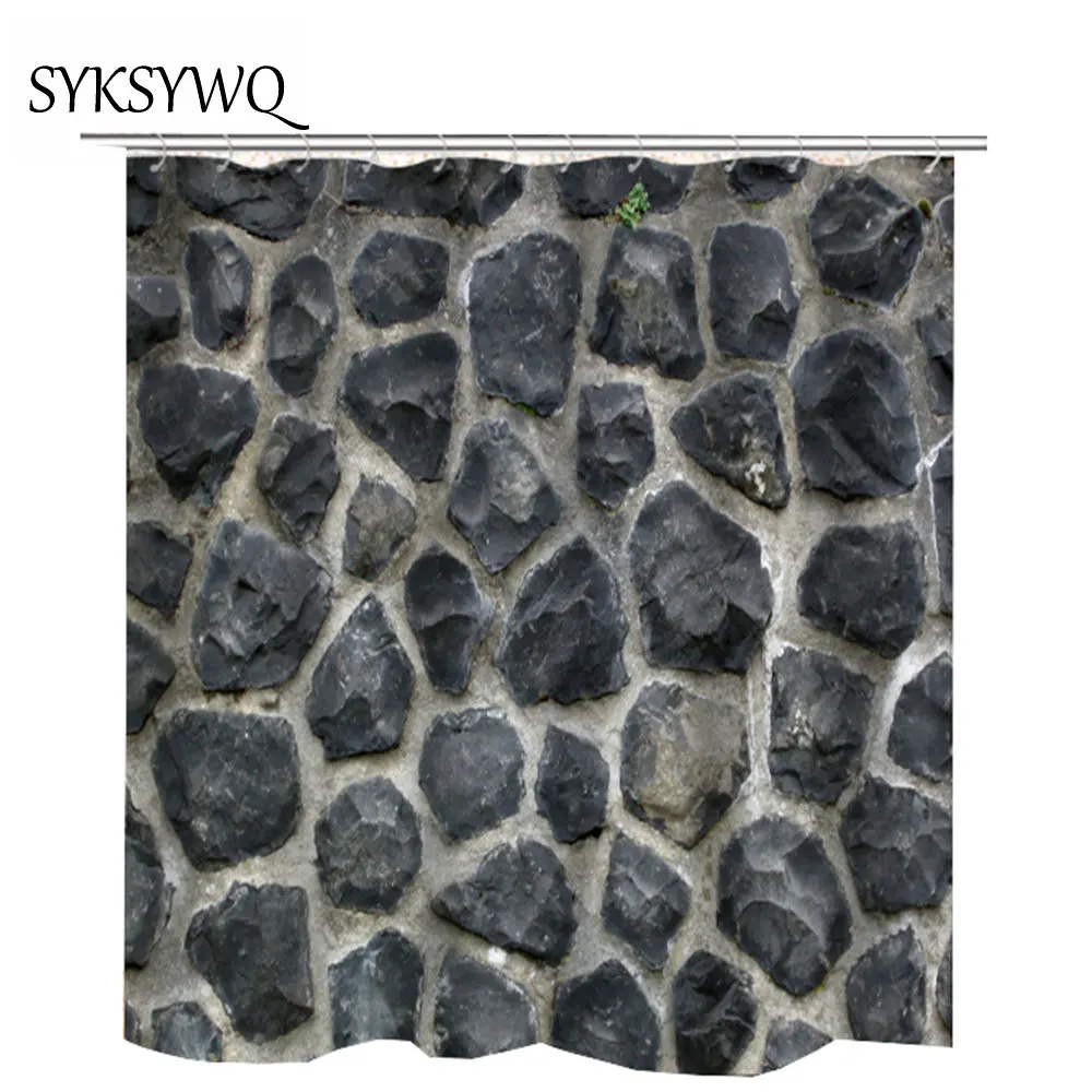 

waterproof curtain for the bathroom new arrival vintage stone wall shower curtains bathroom curtain