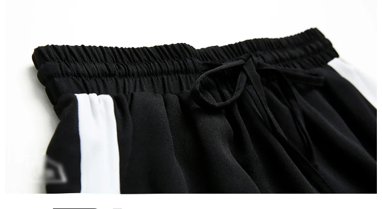 18 Summer New Brand Sweatpants Casual Harem Pants Women Loose Trousers Black Striped Side Sweat Pants Female Runing Sport Pant 6 Sweatpants Casual Pants Striped Side Sweat Pants Runing Sport Pant