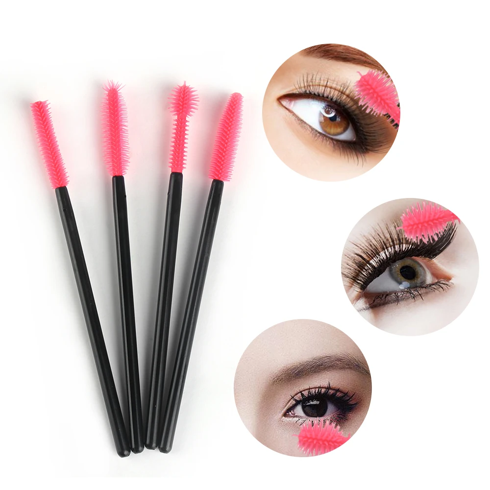 50Pcs/Pack Disposable Eyelash Brush Mascara Wands Curly Eyelashes Extension Tools Mascara Wands