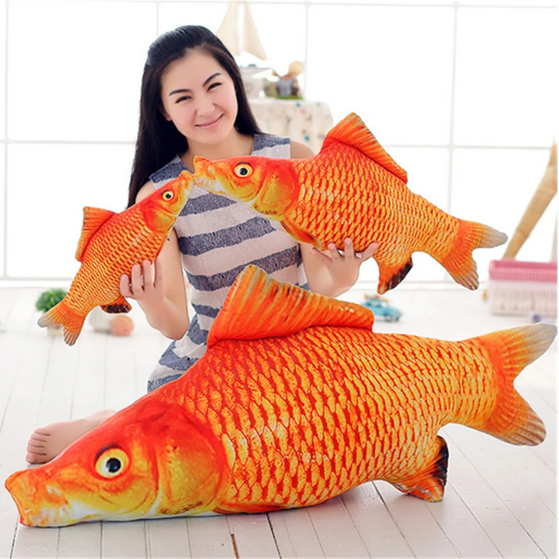 peluche poisson rouge