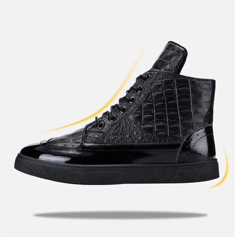 Brand Men's Boots Street Style Punk Canvas Male Shoes Retro Trending Black Casual Bot Leather Ankle Boot Boots Men (7)