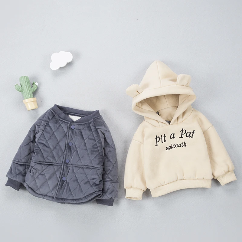 

NEW Baby Set Winter Baby Girl boy Suit Super Thick Warm Coat+Clothing (Two Piece Sets) Baby Clothes toddler boys clothing set