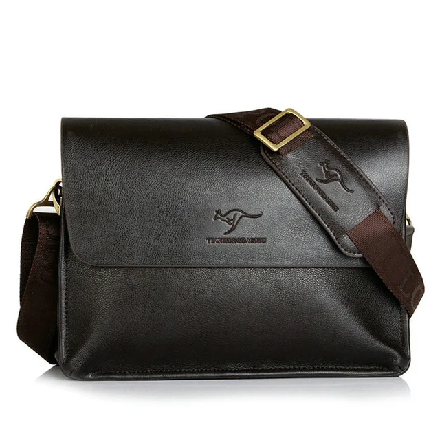 Мужская сумка из натуральной кожи, модная кожаная сумка через плечо, мужские сумки-мессенджеры, повседневные дизайнерские сумки, мужские сумки - Цвет: Brown 28x6.5x18.5cm