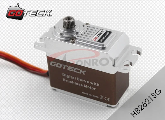 

Goteck HB2621S digital brushless High-end Standard Servo motor with high torque 15/19 kg-cm for Car model/Aircraft