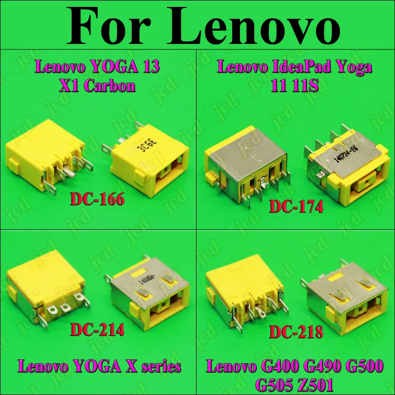 Chenghaoran 1X Connettore Jack Di Alimentazione Cc Per Lenovo G400 G490 G500 G505 Z501 Dc Jack 5Pin Oga 13 X1 Porta Quadrata Giallo Carbonio