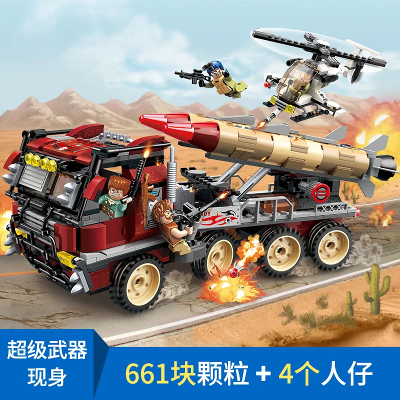 3207 661pcs SWAT/Police Commando Constructor Model Kit Blocks Compatible LEGO Bricks Toys for Boys Girls Children Modeling