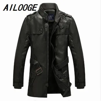 

leather jacket men autumn and winter male Plus velvet thick warm pu leather jackets Europe and The US plus size M-4xl