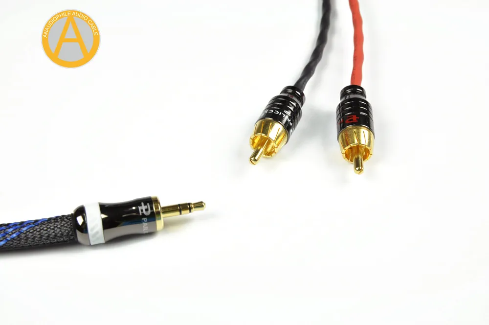 ANAUDIOPHILE HRC01 3.5mm Jack To RCA Cable CANARE Headphone Jack To Stereo RCA Audio Cable 4 Mobile Phone Music Player Amplifier ANAUDIOPHILE HRC01 3.5mm Jack To RCA Cable CANARE Headphone Jack To Stereo RCA Audio Cable 4 Mobile Phone Music Player Amplifier