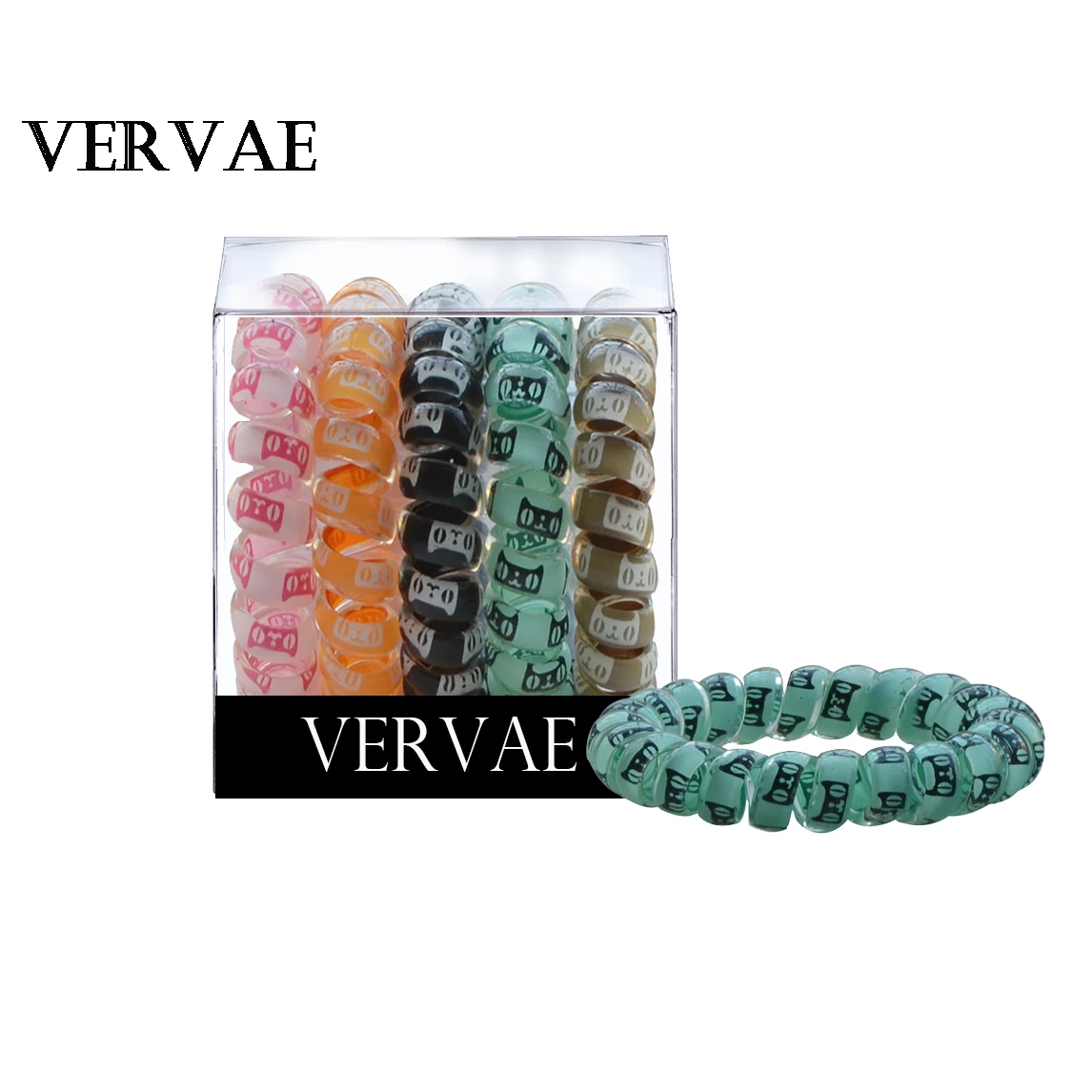 

5 Pcs/set Elastic Hair Bands for Women Hair Accessories Girl's Phone Cord Spiral Hair Ties Ponytail Holders Headwear 2019 VERVAE