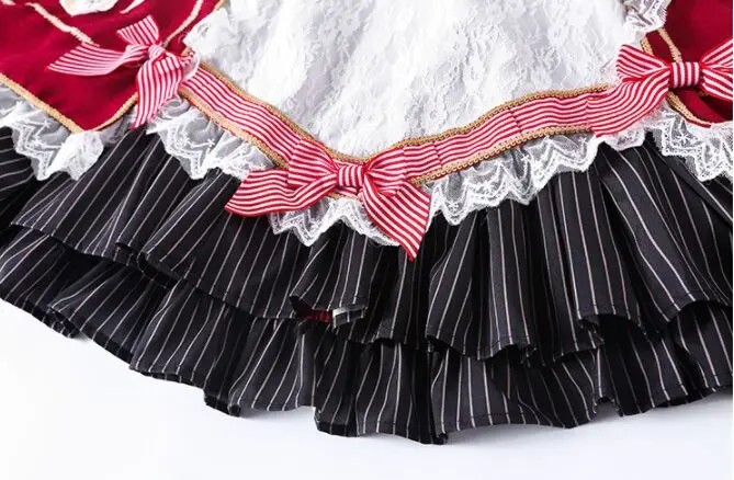 Summer Japanese Sweet Girl Christian Cross Vintage Dress Lolita Daily Cosplay Cute Wear Lace Bow Pleated A-line Princess Dress8